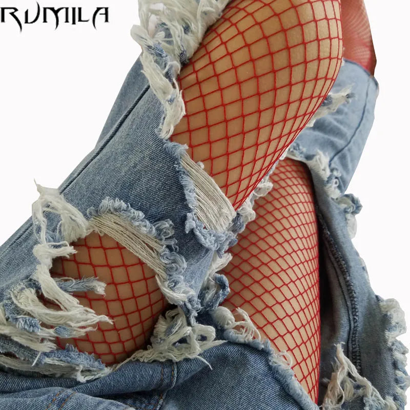 fashion red medium grid women high waist stocking fishnet club tights panty knitting net pantyhose trouser mesh lingerie TT016