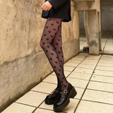 New Tights Women Anime Pantyhose Lolita Pattern Fishnet Stockings Sexy Harajuku Hosiery Nylon Women's Lolita JK Style Tights