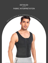 Men Slimming Body Shaper Vest Shirt Abs Abdomen Waist Trainer Corset Tummy Control Compression Tank Top Sleeveless Shapewear