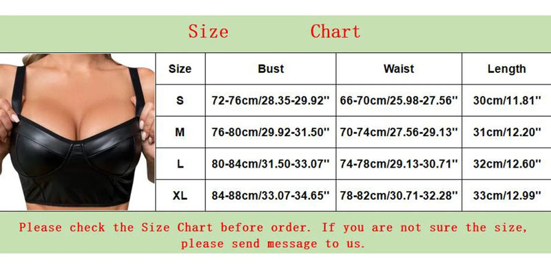 Sexy Short Vest With V Neck Lingerie Bra For Women New Black Faux Leather Gathered Bralette Basic Crop Tops Sujetadores Sexys