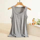 Women Ribbed Tank Top O Neck Tees Sleeveless Basic T-shirts Vest Causal streetwear Tops