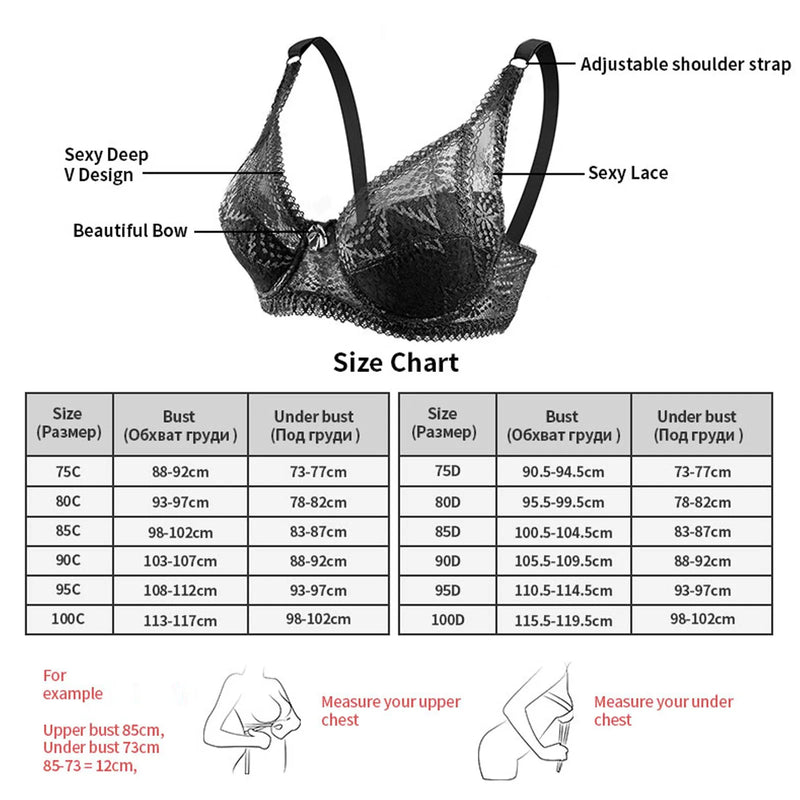 36-42 Thin Bras For Women Unwired Bras Wireless Sexy Backless Push Up Seamless Low Cut Bra Soft Comfort Bralette C D