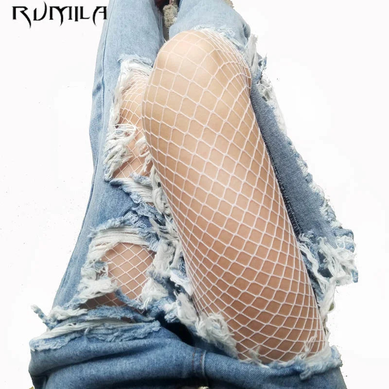 fashion red medium grid women high waist stocking fishnet club tights panty knitting net pantyhose trouser mesh lingerie TT016