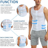 Men Compression Shirt Slimming Body Shaper Belly Tummy Shapewear Abdomen Reducer Corset Top Gynecomastia Slim Tummy Shapers Vest