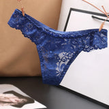 G String Thongs For Women Sexy Lace Panty Temptation Underwear Transparent Intimates Solid Color Lingerie  Low Waist Panties