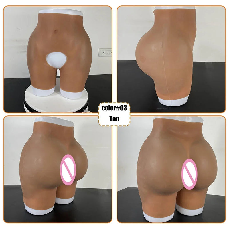 False Soft Silicone Sexy Buttocks and Hips Enhancement Shapewear Female Realistic Fake Butts Padded Panties for African Woman