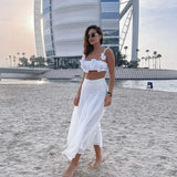 Sexy 3d Flower Chest Wrap Cropped Top Women Fashion Backless Sleeveless Slim Sling Tops 2024 New Summer Elegant Ladies Beachwear