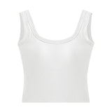 Loose Camisoles Tops Adjustable Spaghetti Strap Push Up Detached Padded Bra Tank Tops Backless Slimming Temperament Wear