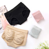 Women Soft Seamless Briefs Sexy Enhancer Hip Up Panties Solid Color Intimates Buttock Silicone Bum Padded Butt Underwear