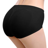 Women Soft Seamless Briefs Sexy Enhancer Hip Up Panties Solid Color Intimates Buttock Silicone Bum Padded Butt Underwear