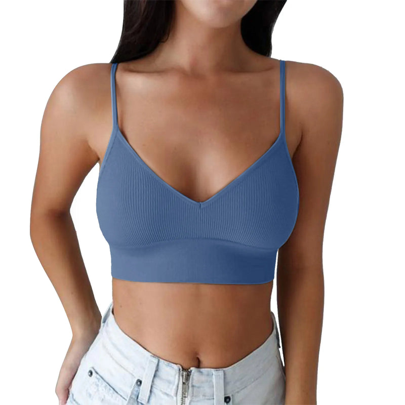 Active Tops for Women Women Padded Bralettes Sports Bras For Pack V Neck Bando Bra For Women Girls Top Cotton Women Tops Pack