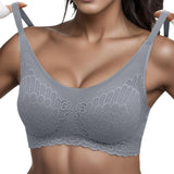 Woman High Elastic Lace Thin Underwear Female Transparent Lace Panel Bras Sexy Lingerie Bralette Female Push Up Chest Pad Bras