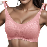 Woman High Elastic Lace Thin Underwear Female Transparent Lace Panel Bras Sexy Lingerie Bralette Female Push Up Chest Pad Bras