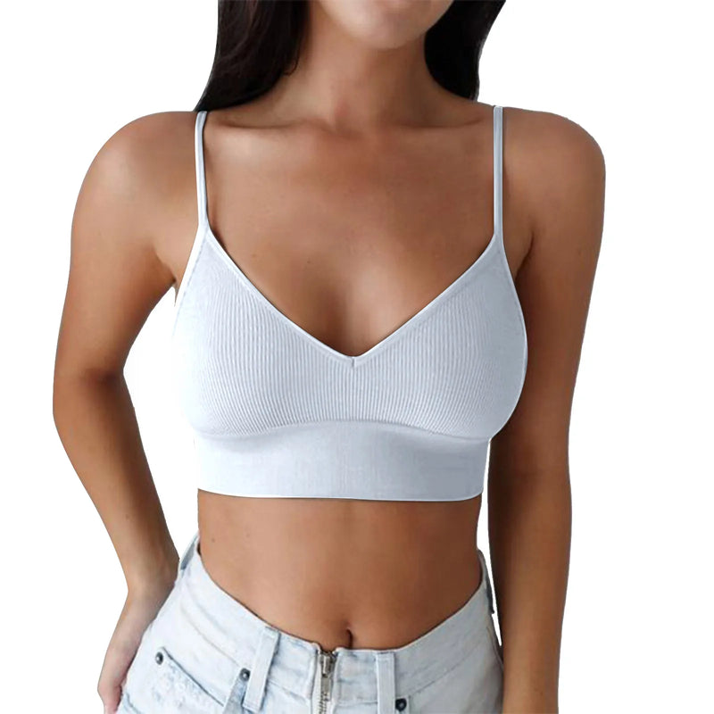 Active Tops for Women Women Padded Bralettes Sports Bras For Pack V Neck Bando Bra For Women Girls Top Cotton Women Tops Pack