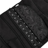 Black Bustiers And Corset Top Ruffle Lace Decoration Gothic Waist Trainer Body Shaper Sexy Overbust Corsets