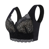 Fashion Wide Strap Lace Padded Bra Thin Ruffled Bucklless Sport Bra Bralette Vest Top Women's Push Up Bra Gift