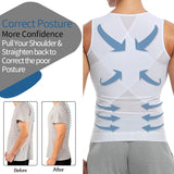 Men Compression Shirt Slimming Body Shaper Belly Tummy Shapewear Abdomen Reducer Corset Top Gynecomastia Slim Tummy Shapers Vest