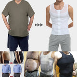 Men Compression Shirt Slimming Body Shaper Belly Tummy Shapewear Abdomen Reducer Corset Top Gynecomastia Slim Tummy Shapers Vest