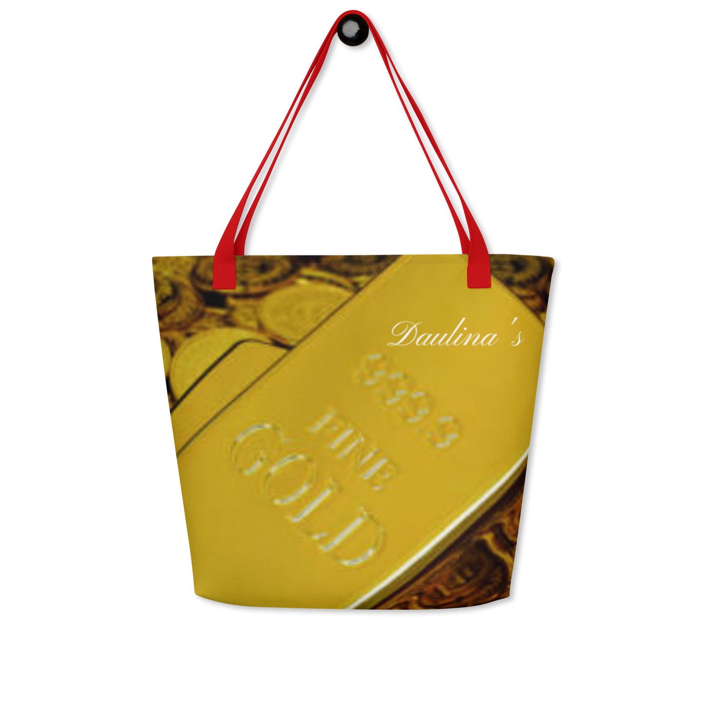 Coins Large Tote Bag