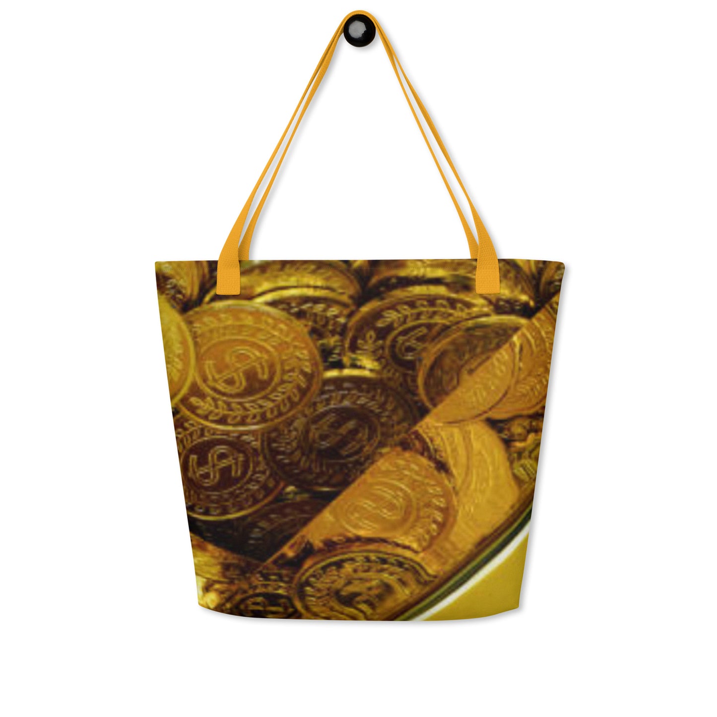 Coins Large Tote Bag