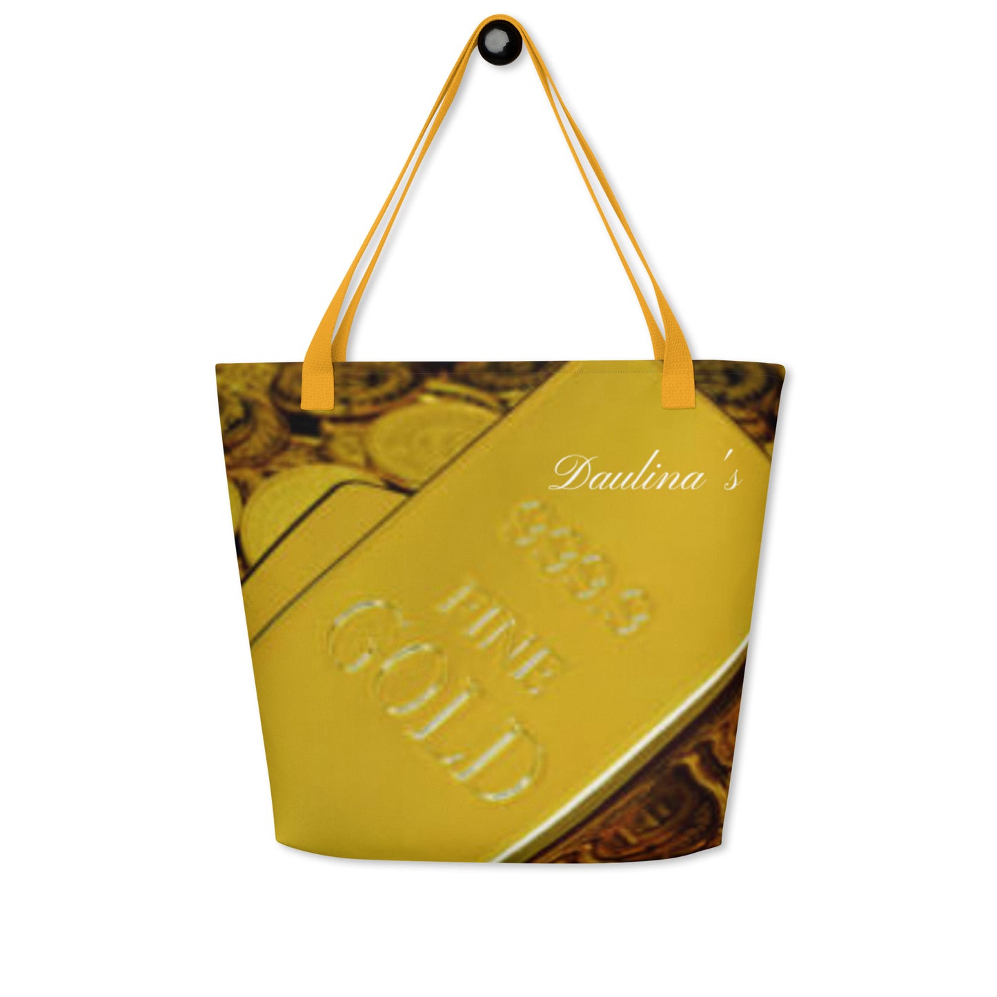 Coins Large Tote Bag