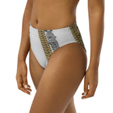 Cuban link high-waisted bikini bottom