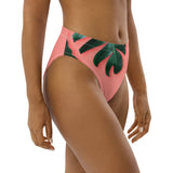 Jungle high-waisted bikini bottom