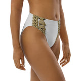 Cuban link high-waisted bikini bottom