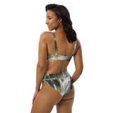 Jungle  high-waisted bikini