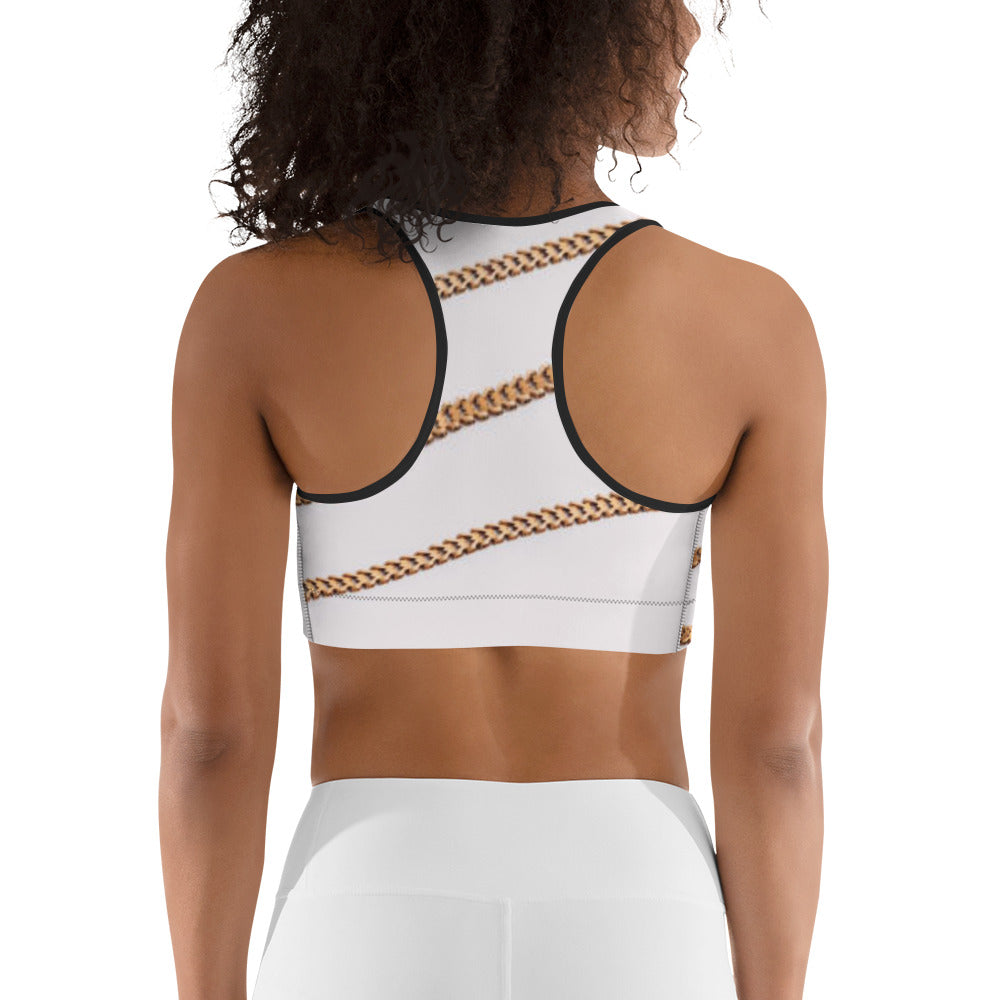 Cuban link Sports bra