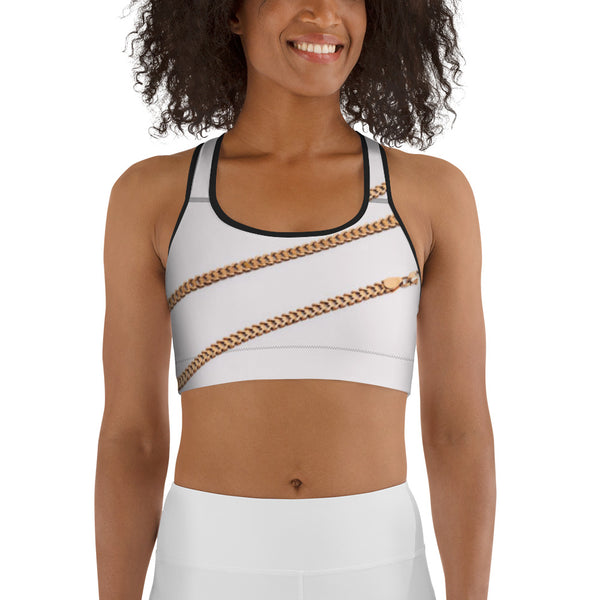 Cuban link Sports bra