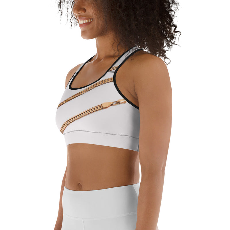 Cuban link Sports bra