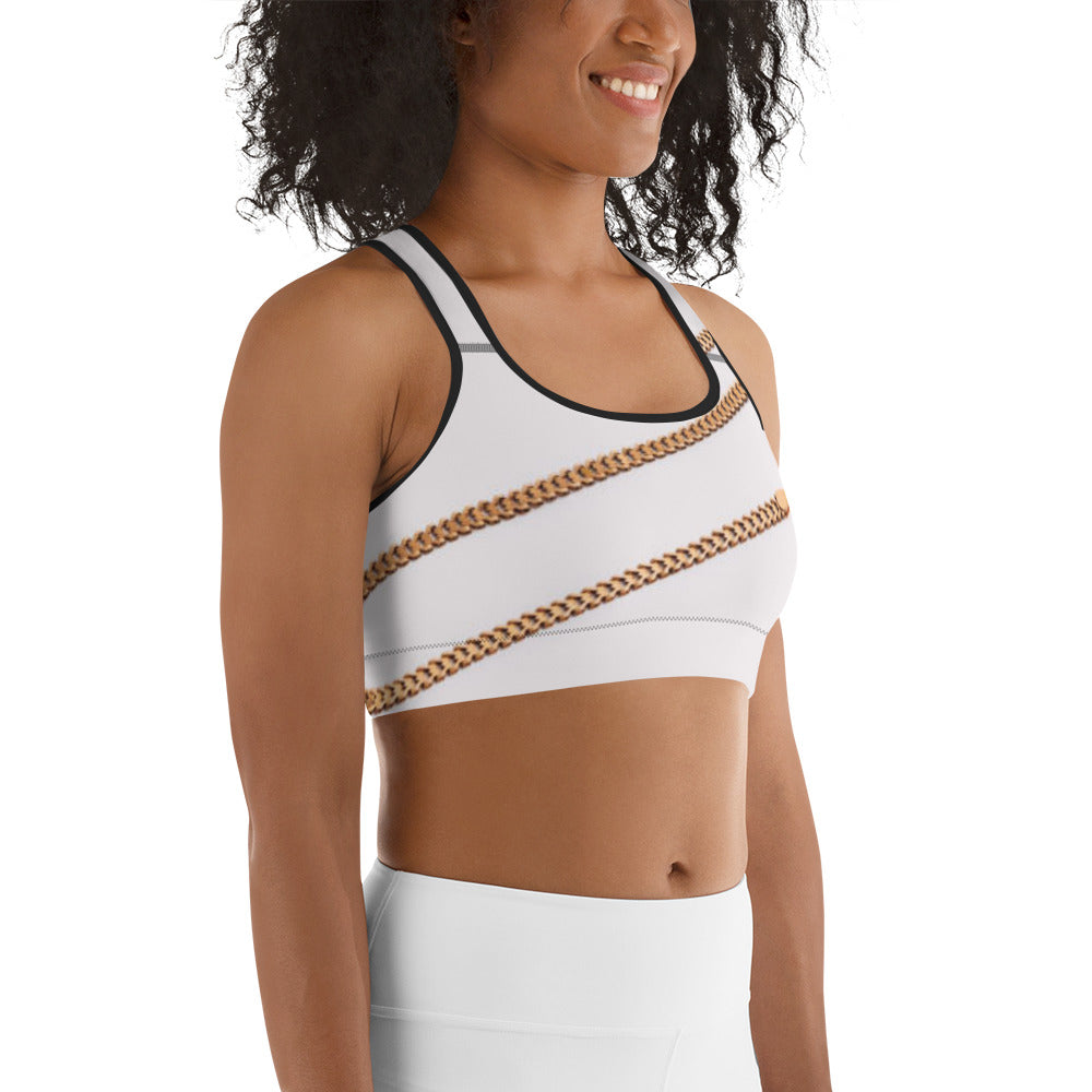 Cuban link Sports bra