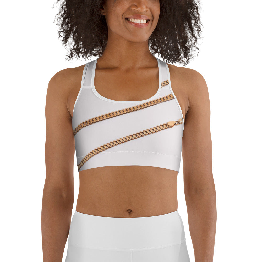 Cuban link Sports bra