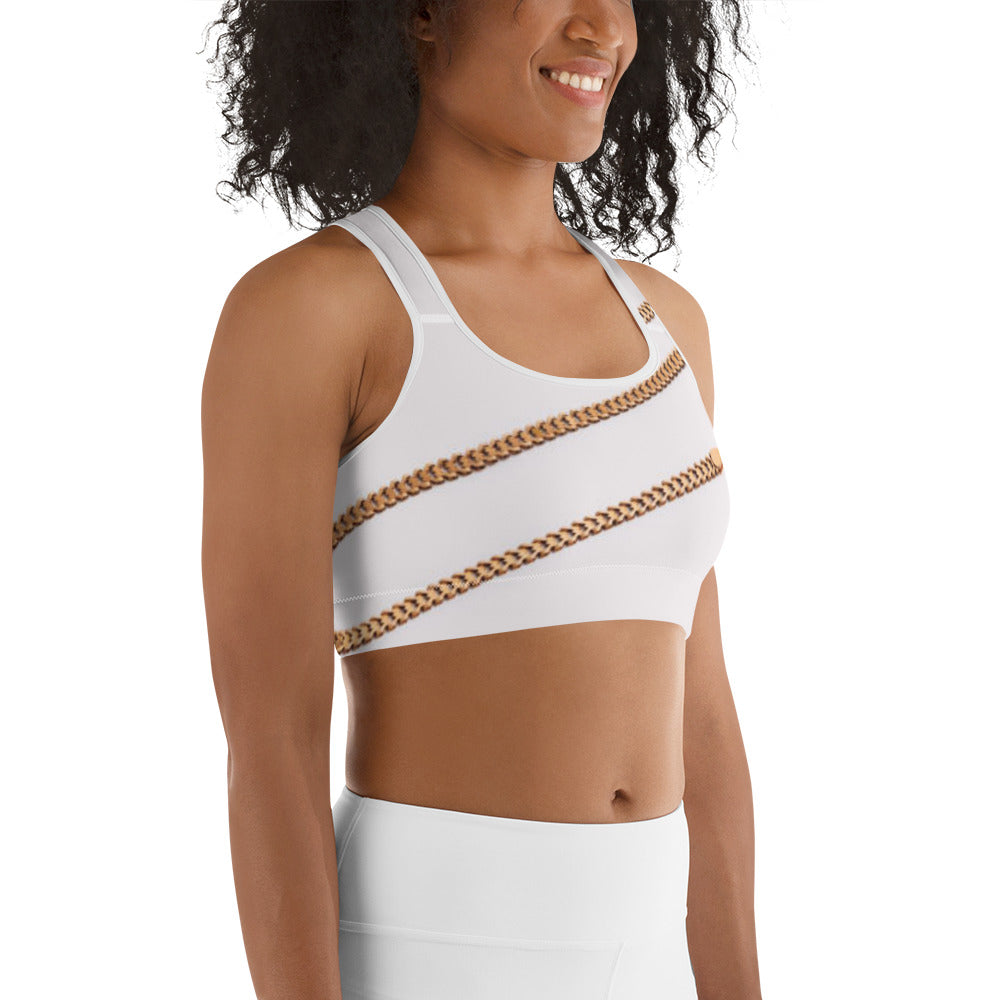 Cuban link Sports bra