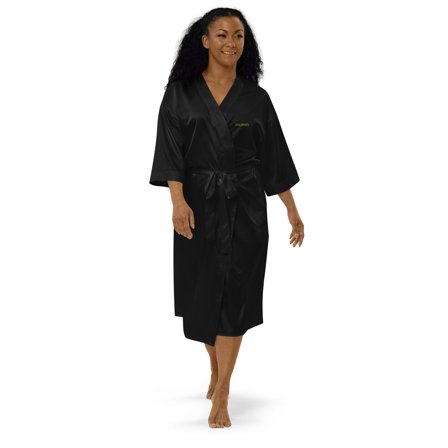 Satin robe